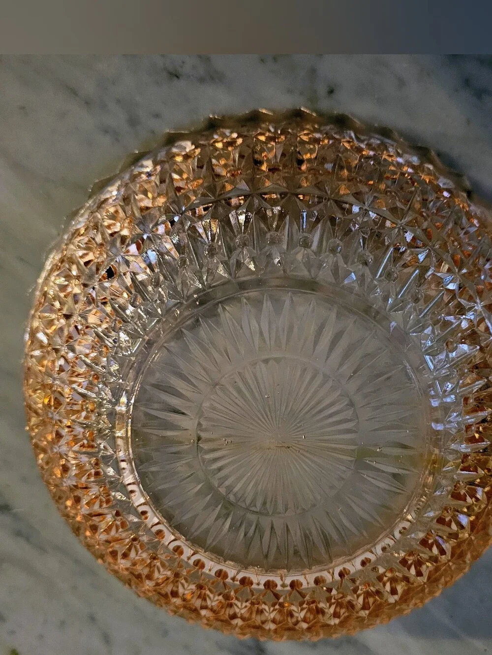 Vintage Jeannette Pink Depression Glass Buttons & Bows 9.5